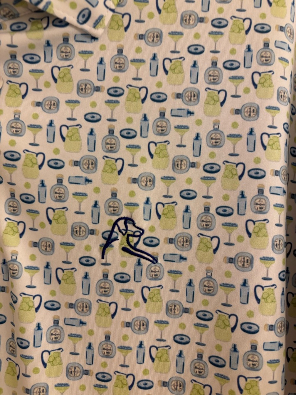 Rhoback Men’s Margarita Print Polo, Great Condition! - Picture 2 of 4